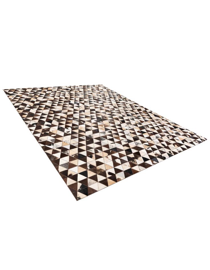 Detail image of  8' 1 x 10' 2 Cowhide Stocks Rug