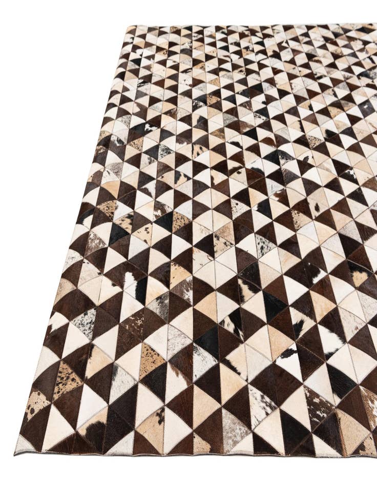 Detail image of  8' 1 x 10' 2 Cowhide Stocks Rug