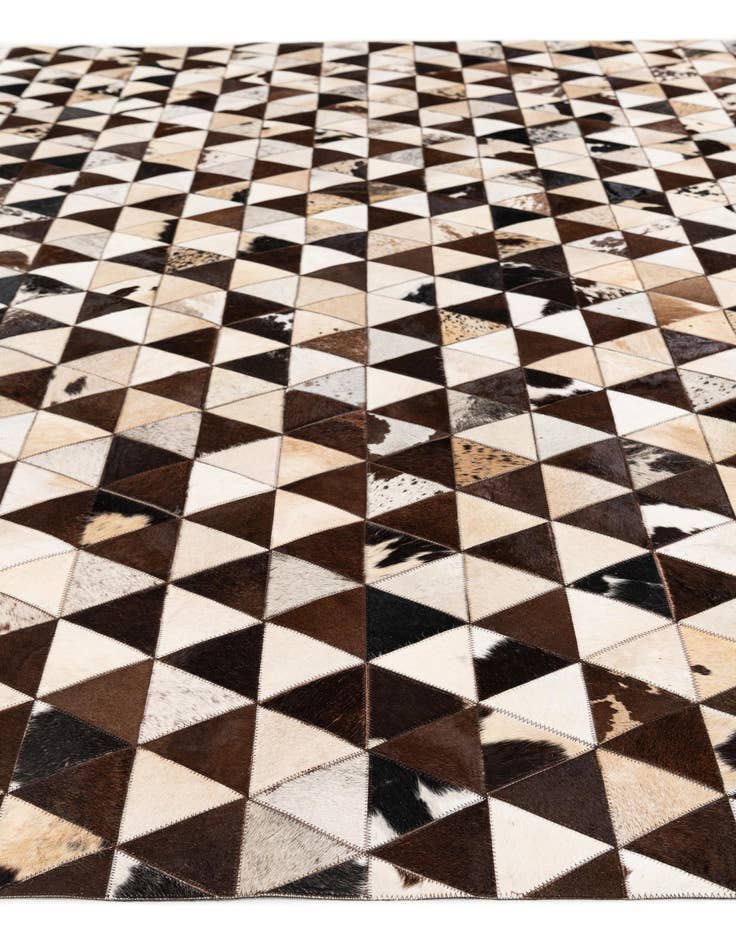 Detail image of  8' 1 x 10' 2 Cowhide Stocks Rug