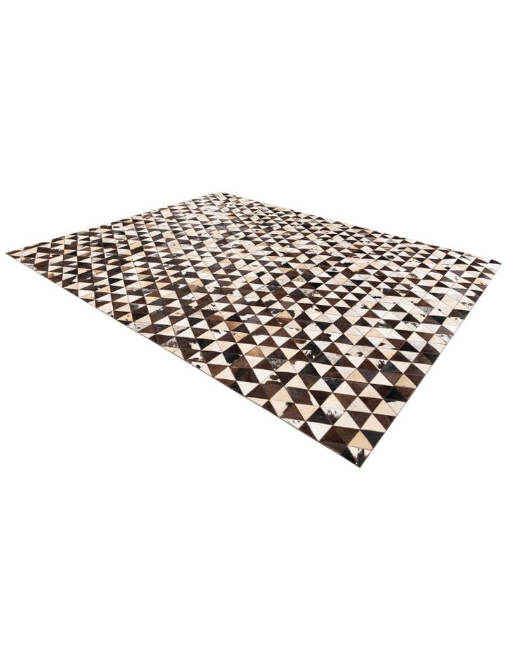Detail image of  8' 1 x 10' 1 Cowhide Stocks Rug