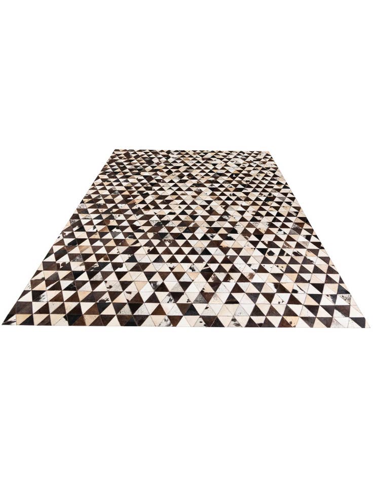 Detail image of  8' 1 x 10' 1 Cowhide Stocks Rug