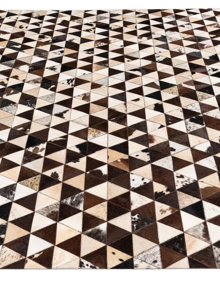 Detail image of  8' 1 x 10' 1 Cowhide Stocks Rug