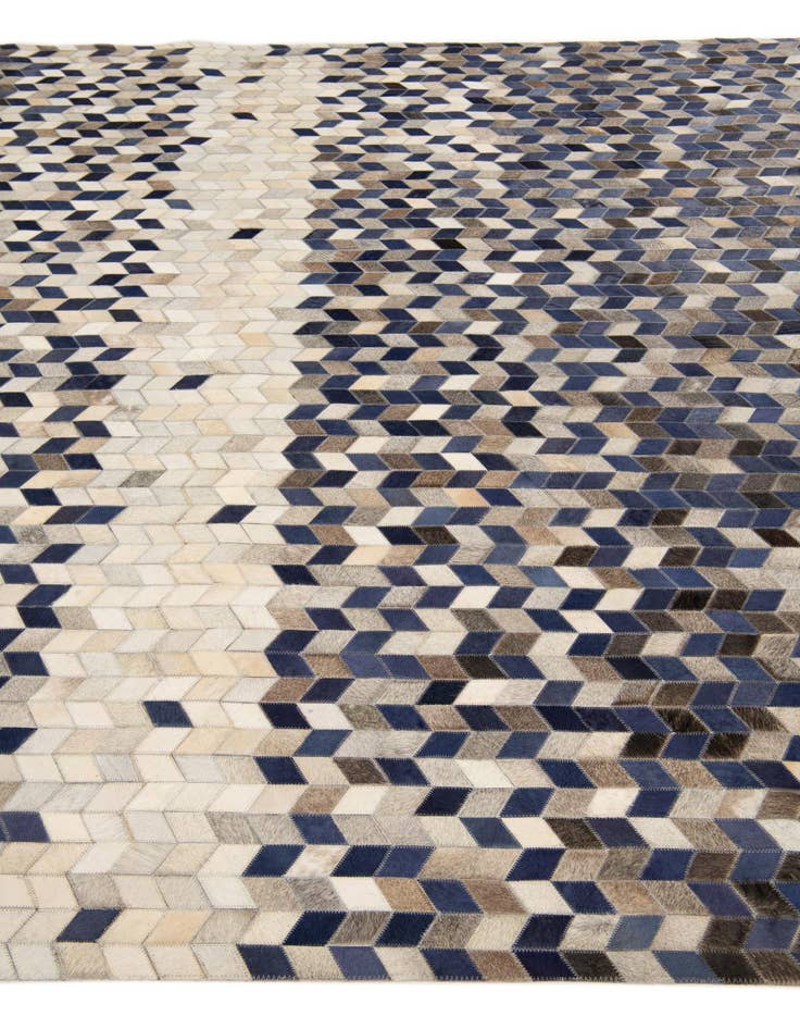 Detail image of  8' 1 x 9' 10 Cowhide Stocks Rug