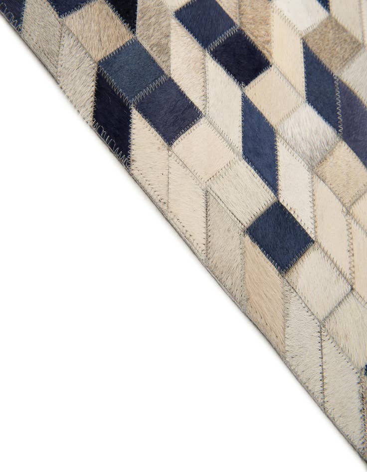 Detail image of  8' 1 x 9' 10 Cowhide Stocks Rug