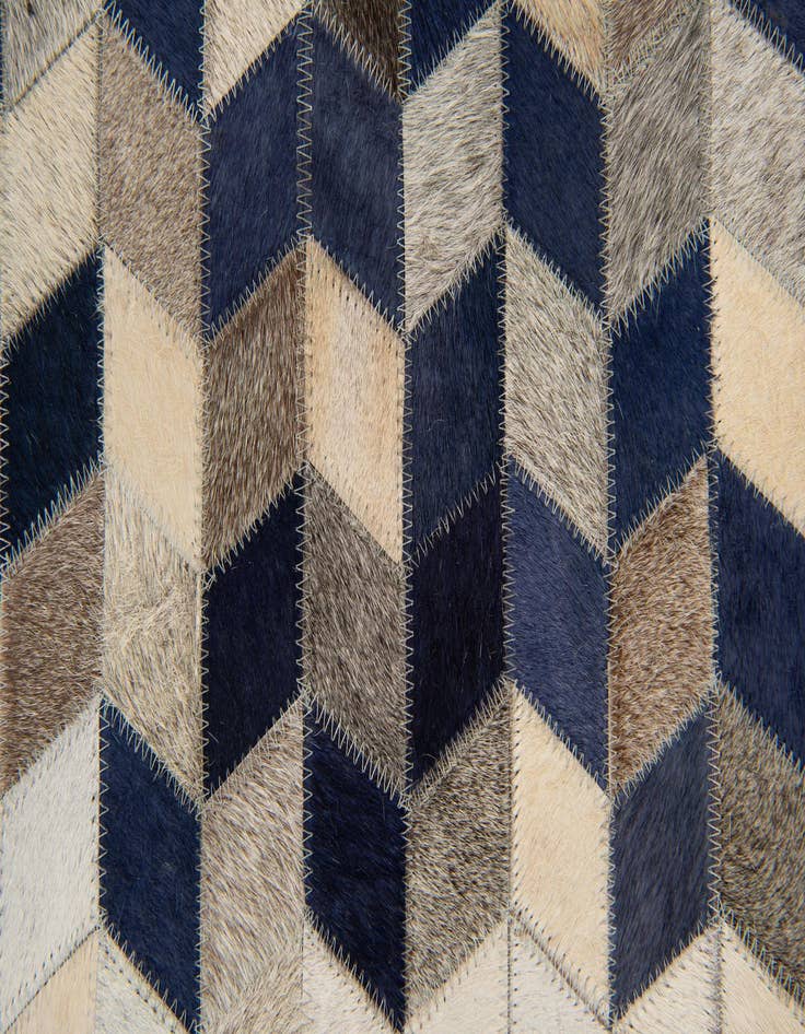 Detail image of  8' 1 x 9' 10 Cowhide Stocks Rug