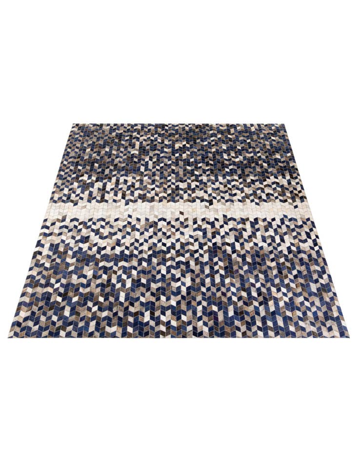 Detail image of  8' 2 x 9' Cowhide Stocks Rug