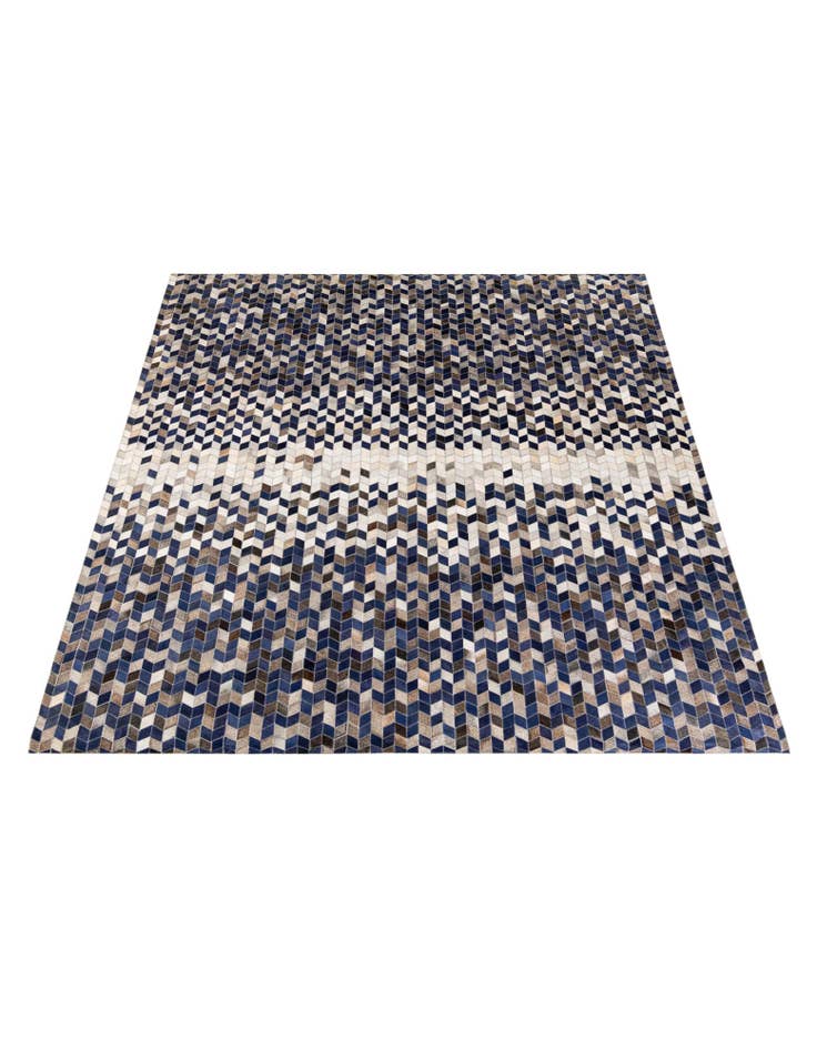 Detail image of  8' 2 x 10' Cowhide Stocks Rug