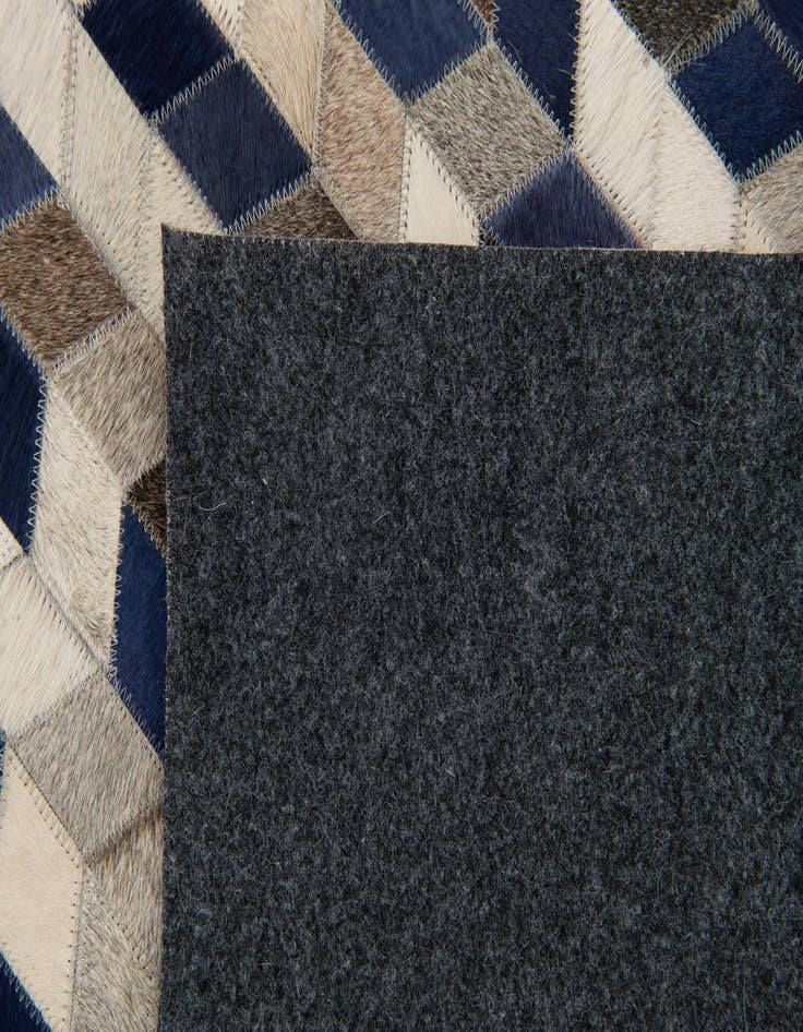 Detail image of  8' 2 x 10' Cowhide Stocks Rug