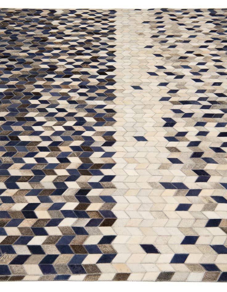 Detail image of  8' x 9' 11 Cowhide Stocks Rug