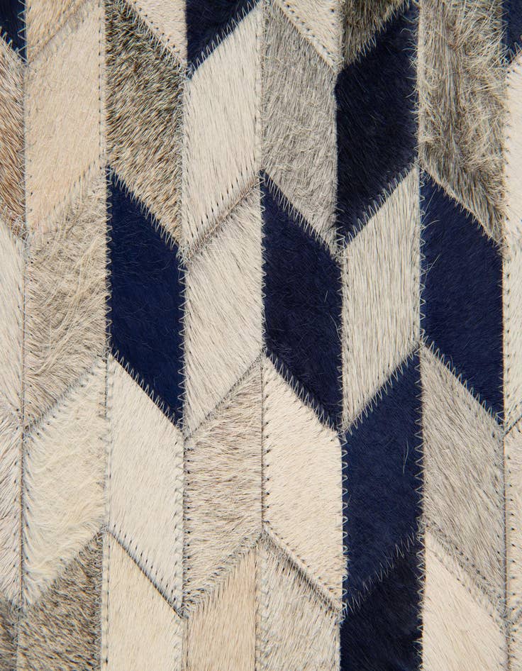 Detail image of  8' x 9' 11 Cowhide Stocks Rug