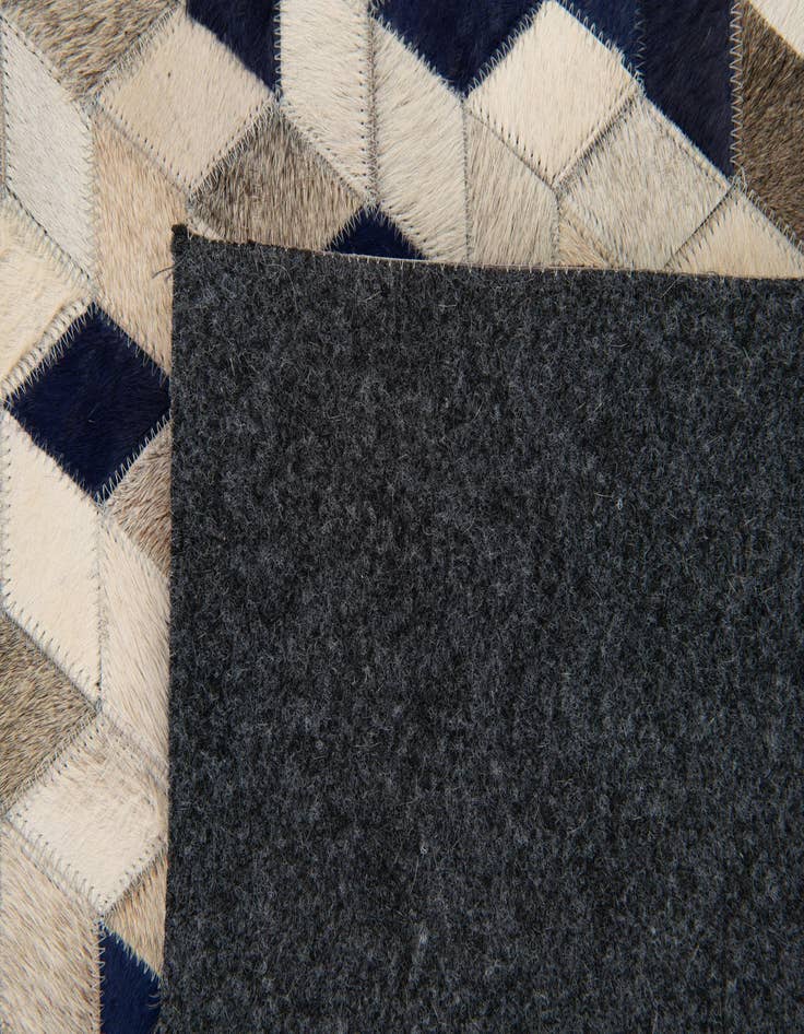 Detail image of  8' x 9' 11 Cowhide Stocks Rug