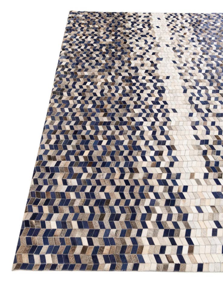 Detail image of  8' 1 x 10' Cowhide Stocks Rug