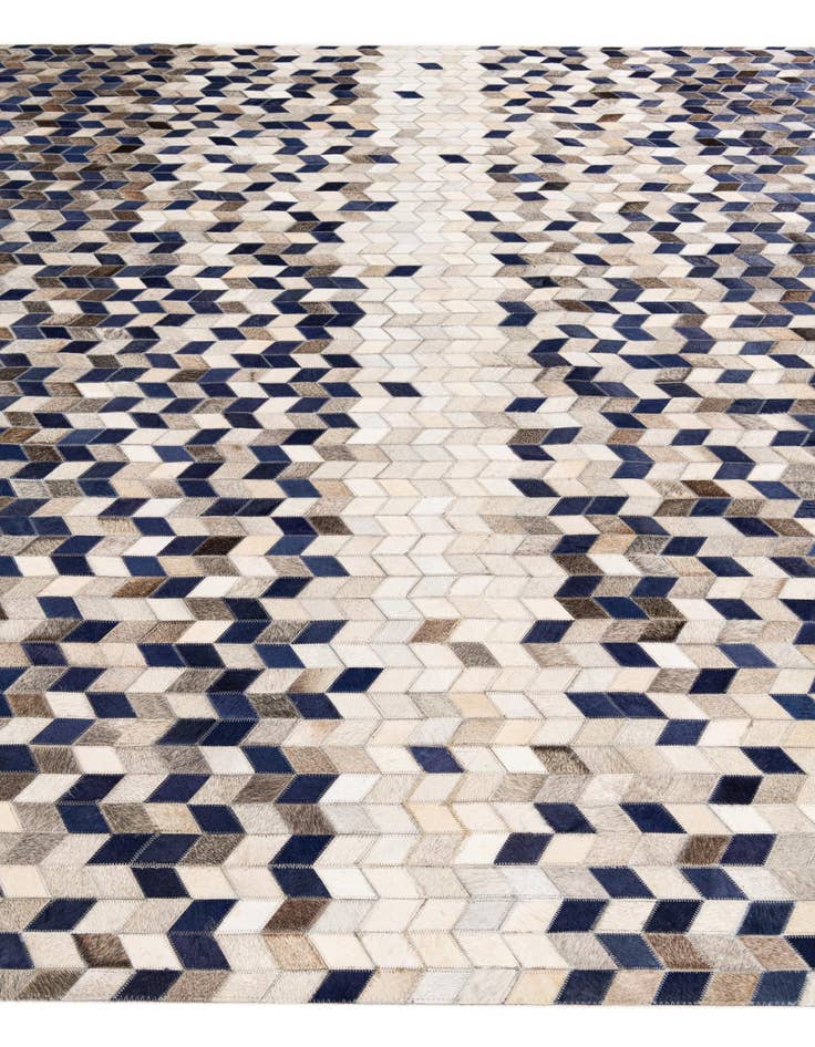 Detail image of  8' 1 x 10' Cowhide Stocks Rug