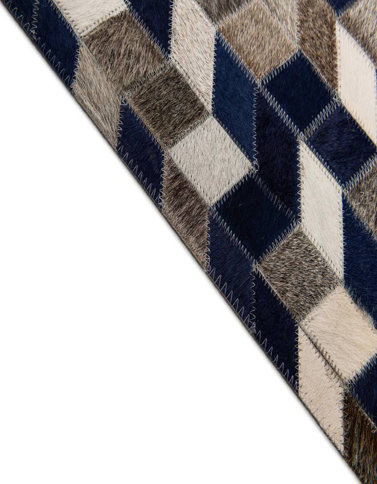 Detail image of  8' x 10' Cowhide Stocks Rug