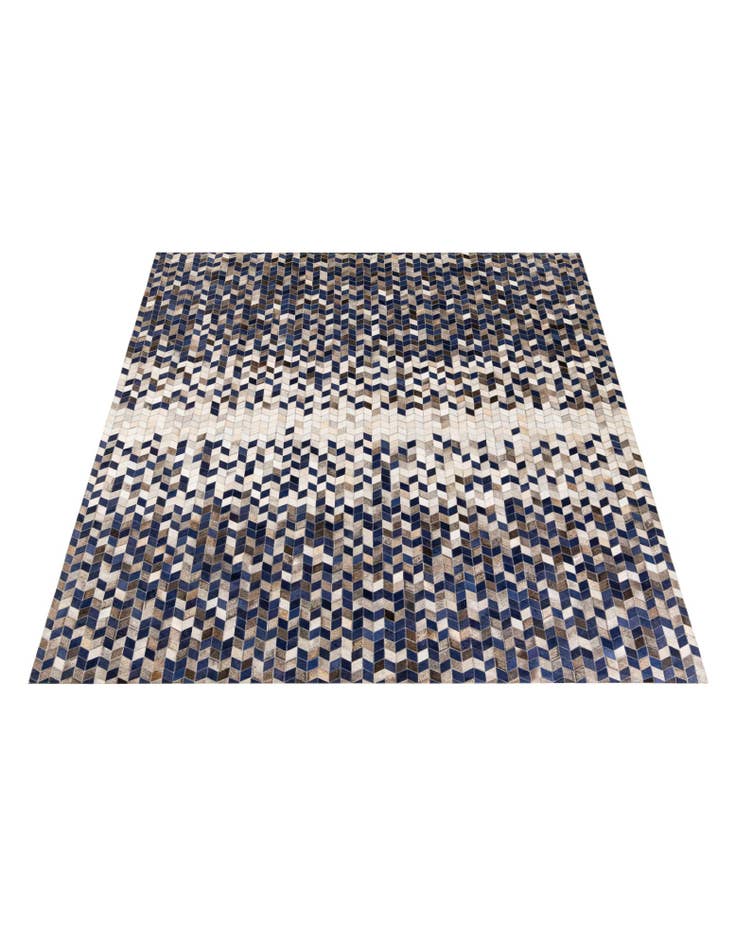 Detail image of  8' 1 x 9' 10 Cowhide Stocks Rug