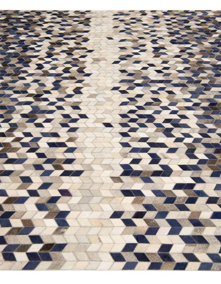 Detail image of  8' 1 x 9' 10 Cowhide Stocks Rug