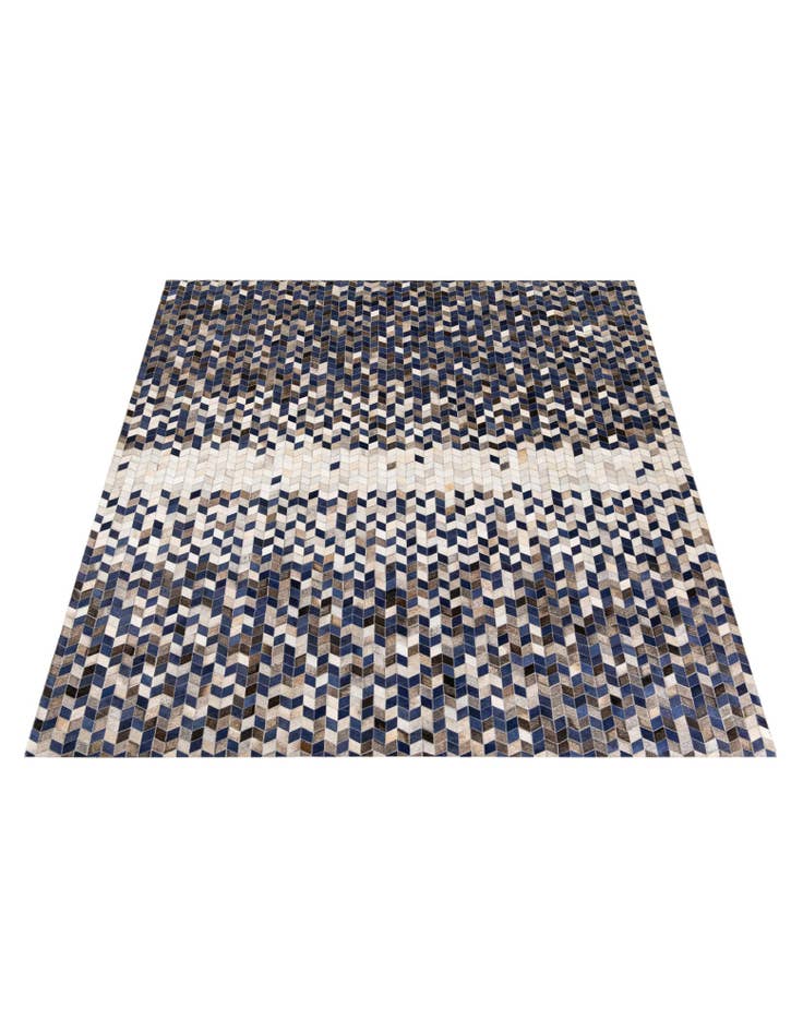 Detail image of  8' 1 x 9' 11 Cowhide Stocks Rug