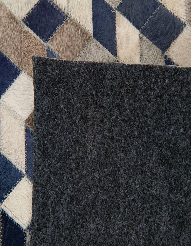 Detail image of  8' 1 x 9' 11 Cowhide Stocks Rug