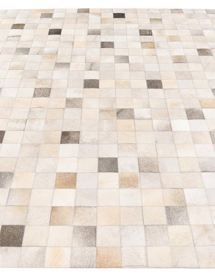 Detail image of  8' x 9' 10 Cowhide Stocks Rug