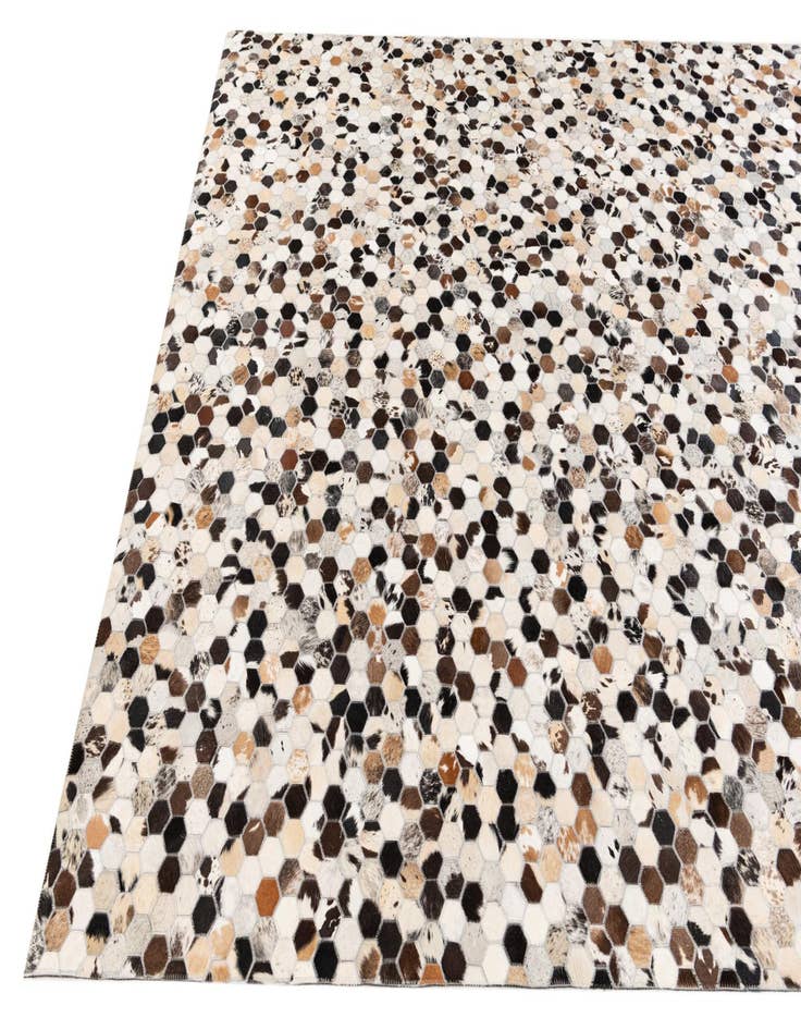 Detail image of  8' x 9' 11 Cowhide Stocks Rug