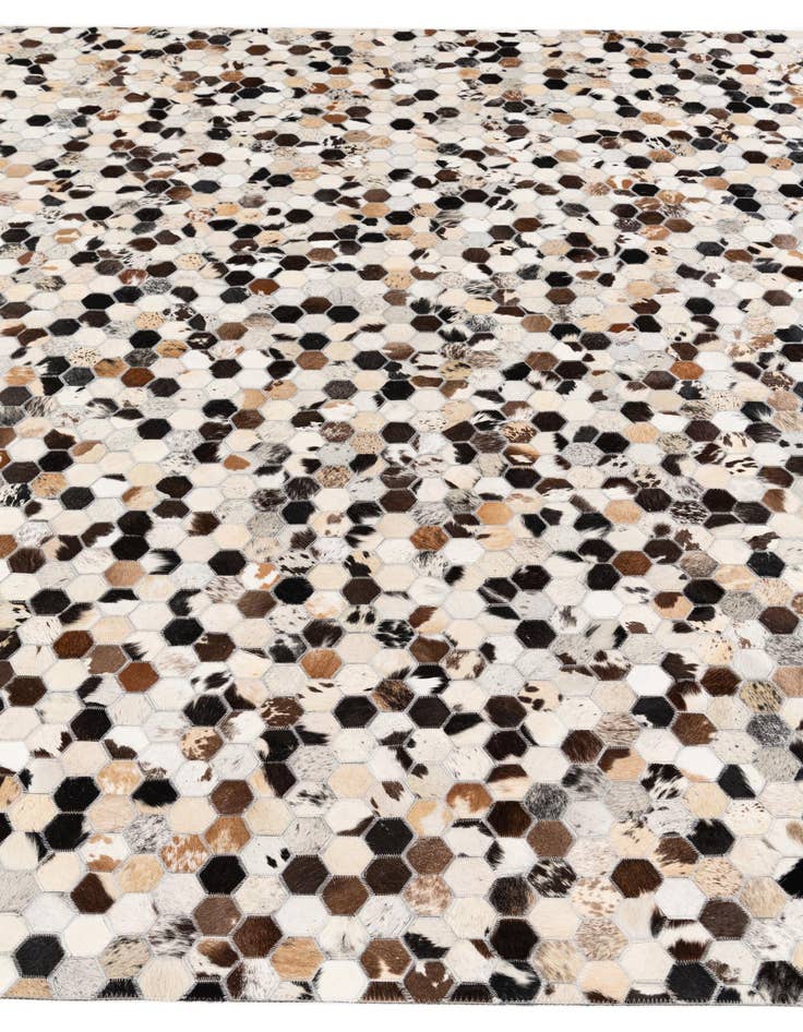 Detail image of  8' x 9' 11 Cowhide Stocks Rug