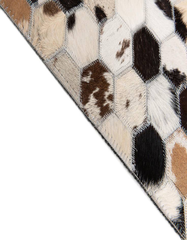 Detail image of  8' x 9' 11 Cowhide Stocks Rug