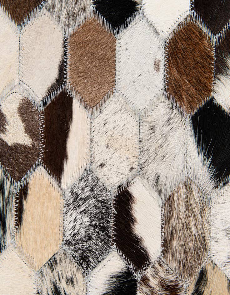 Detail image of  8' x 9' 11 Cowhide Stocks Rug