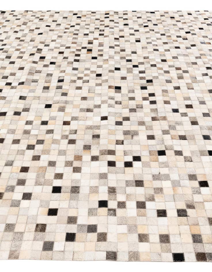 Detail image of  8' x 9' 10 Cowhide Stocks Rug