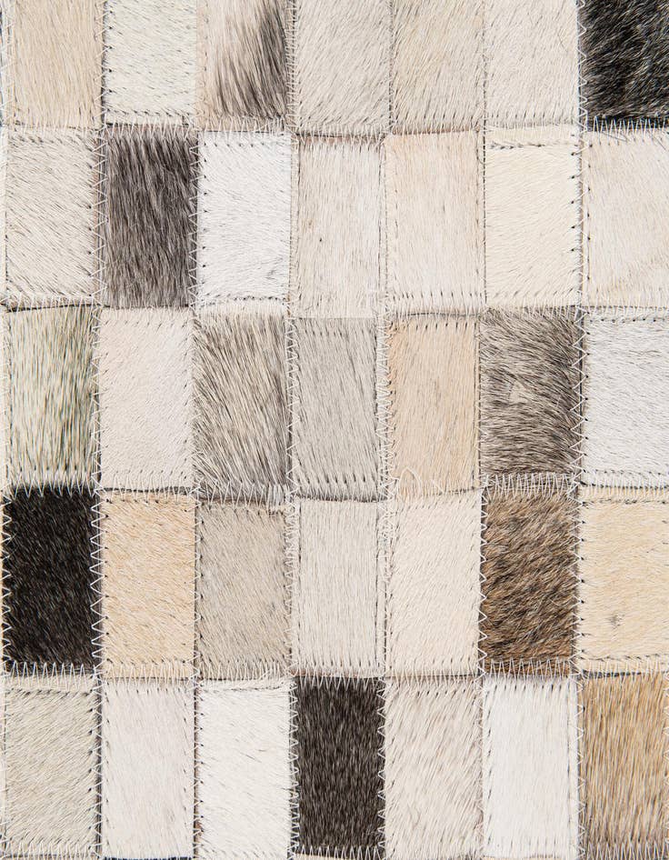 Detail image of  8' x 9' 10 Cowhide Stocks Rug