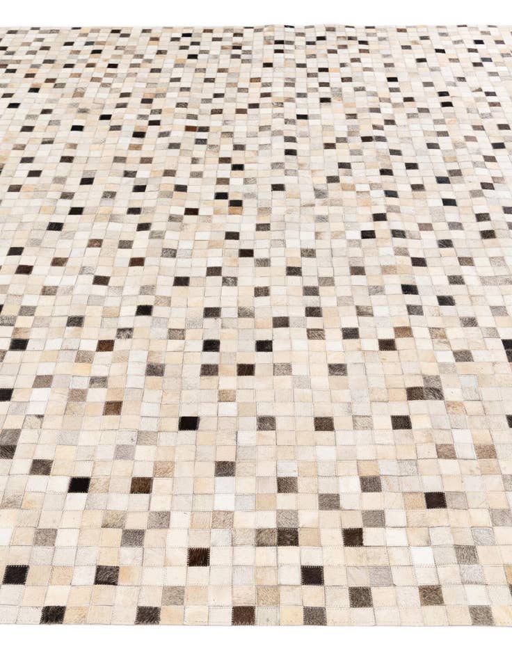 Detail image of  8' 1 x 9' 11 Cowhide Stocks Rug