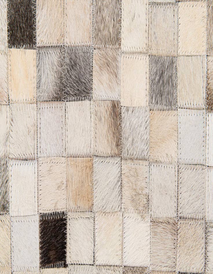 Detail image of  8' 1 x 9' 11 Cowhide Stocks Rug