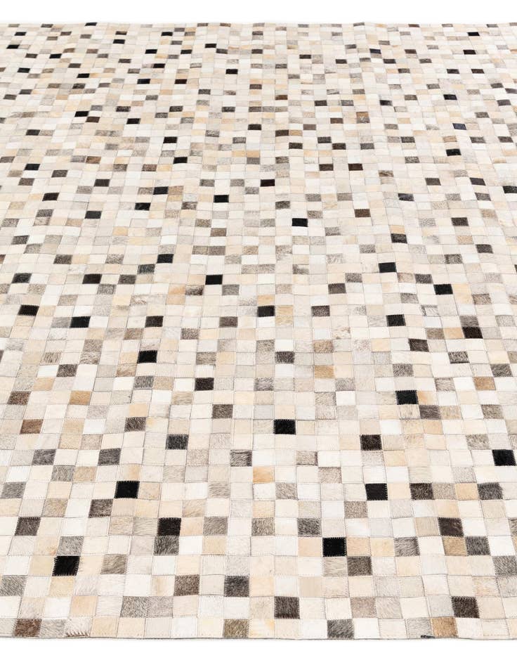 Detail image of  8' x 9' 10 Cowhide Stocks Rug