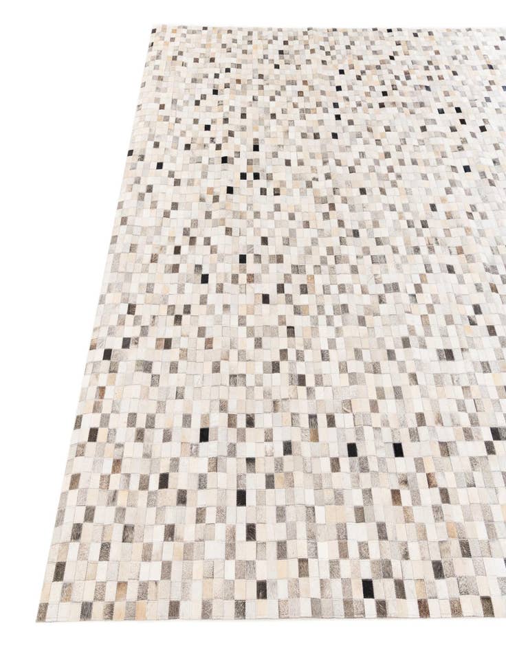 Detail image of  7' 11 x 9' 11 Cowhide Stocks Rug