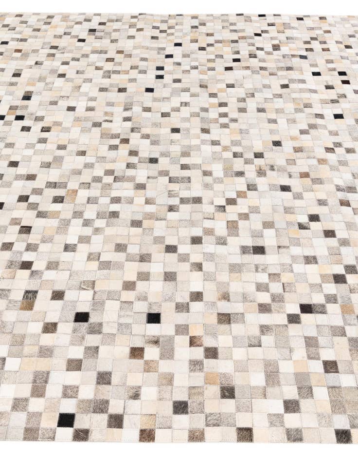 Detail image of  7' 11 x 9' 11 Cowhide Stocks Rug