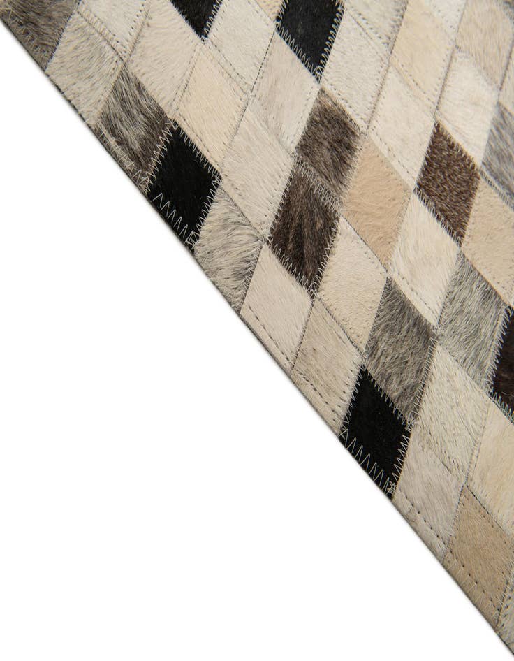 Detail image of  8' x 9' 9 Cowhide Stocks Rug