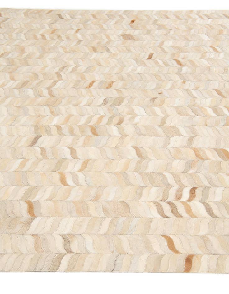 Detail image of  6' 8 x 9' 8 Cowhide Stocks Rug