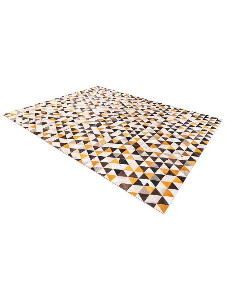 Detail image of  7' 11 x 10' Cowhide Stocks Rug