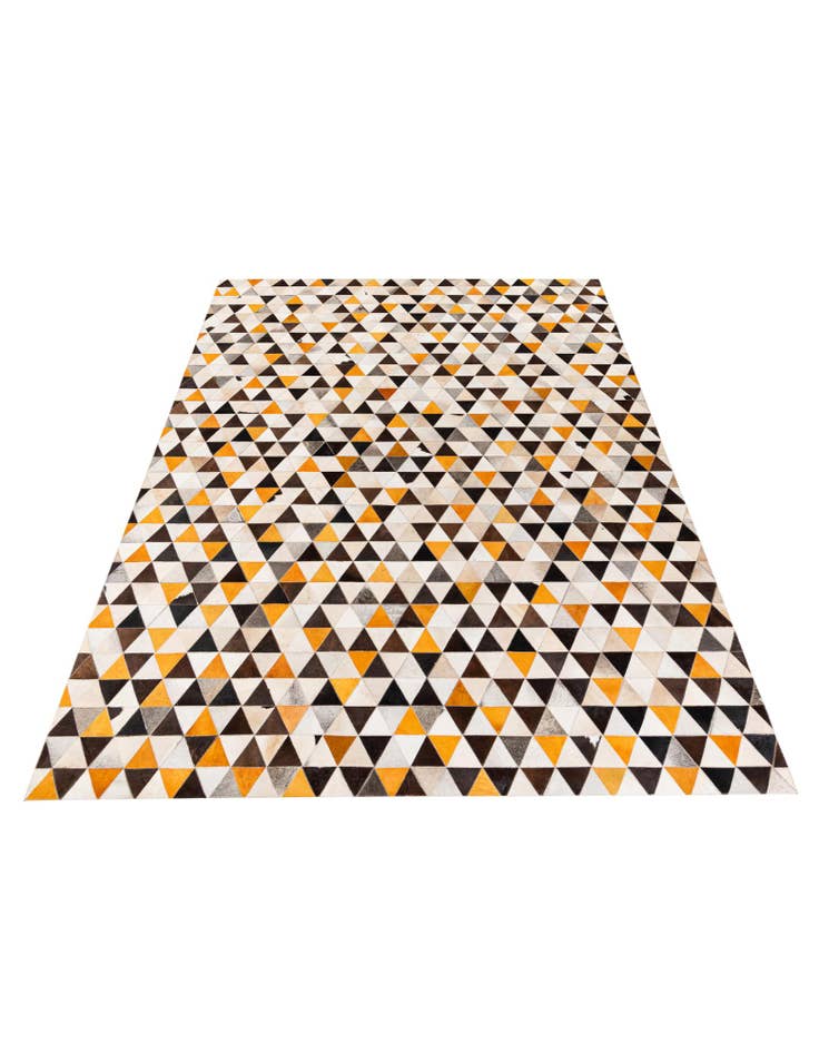 Detail image of  7' 11 x 10' Cowhide Stocks Rug