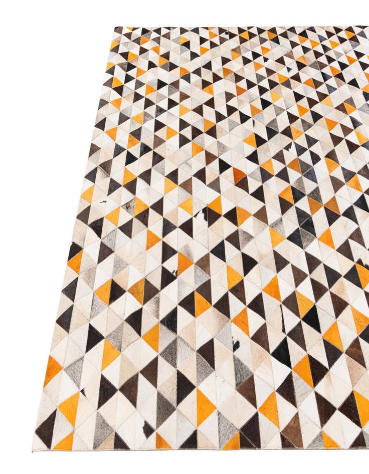 Detail image of  7' 11 x 10' Cowhide Stocks Rug