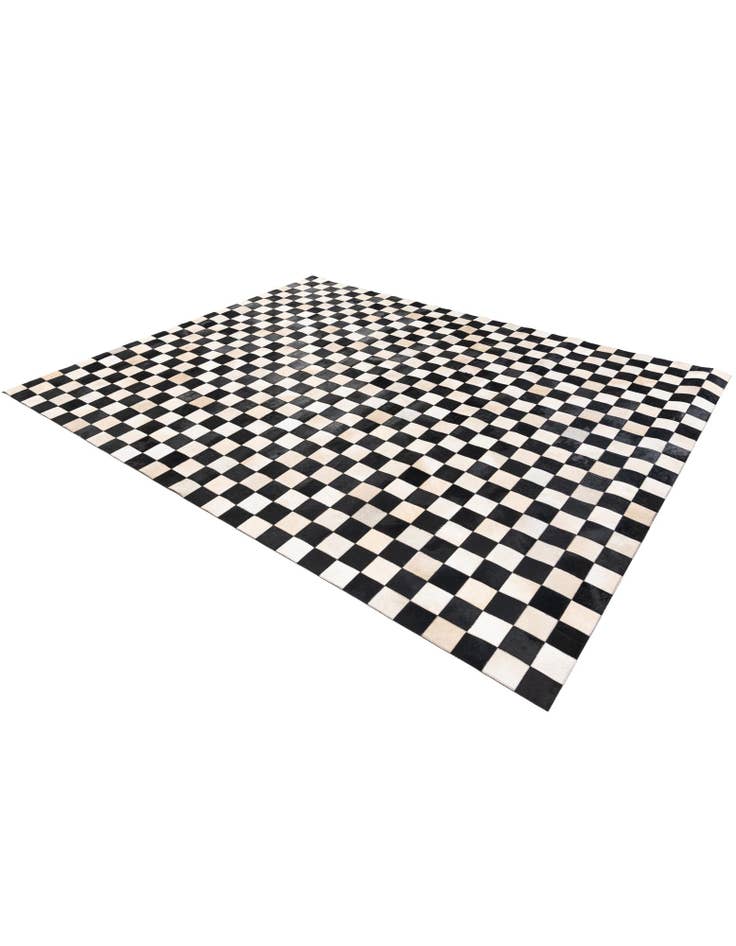 Detail image of  7' 11 x 9' 10 Cowhide Stocks Rug