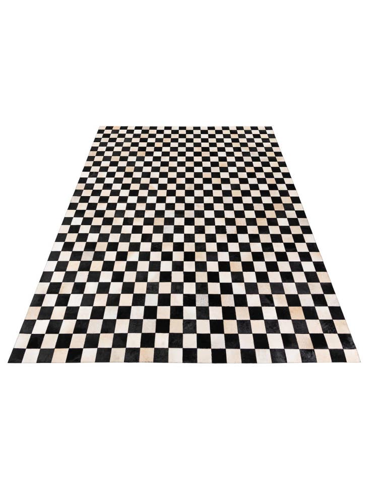 Detail image of  7' 11 x 9' 10 Cowhide Stocks Rug