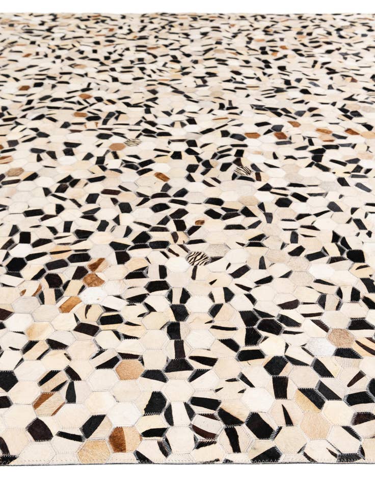 Detail image of  8' x 9' 9 Cowhide Stocks Rug