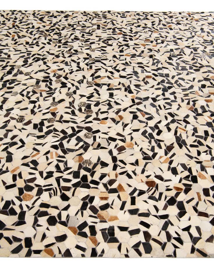 Detail image of  7' 11 x 9' 11 Cowhide Stocks Rug