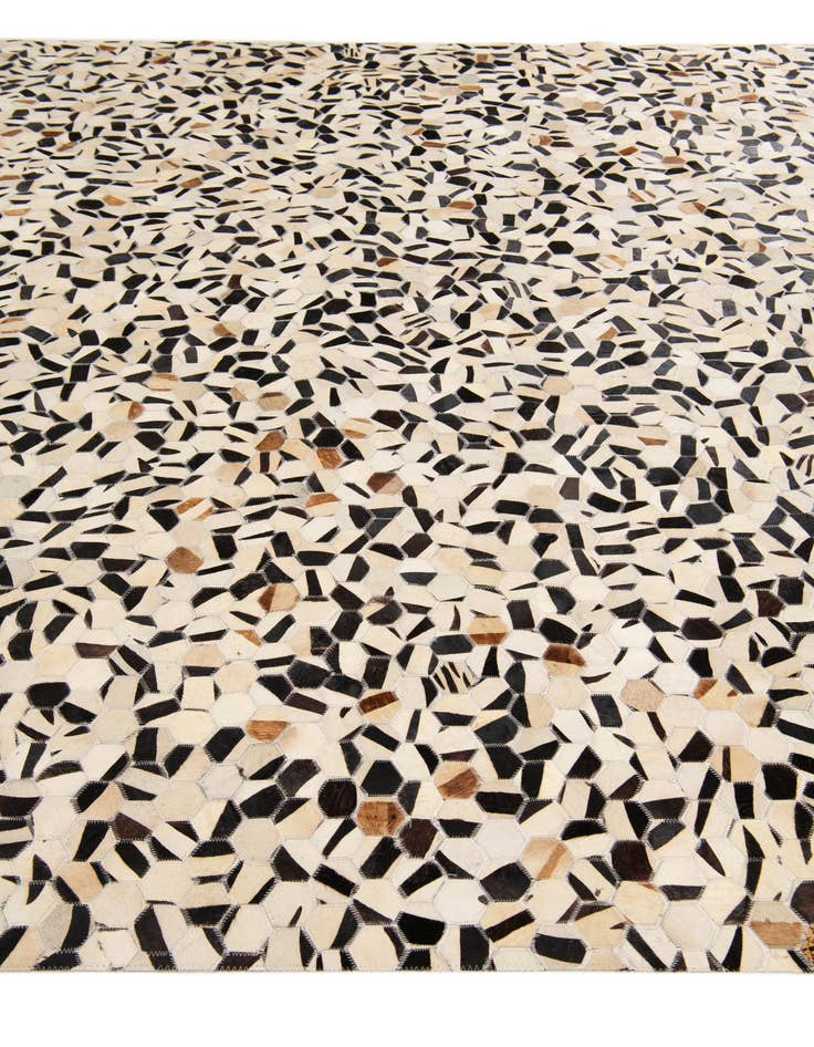 Detail image of  7' 11 x 9' 10 Cowhide Stocks Rug