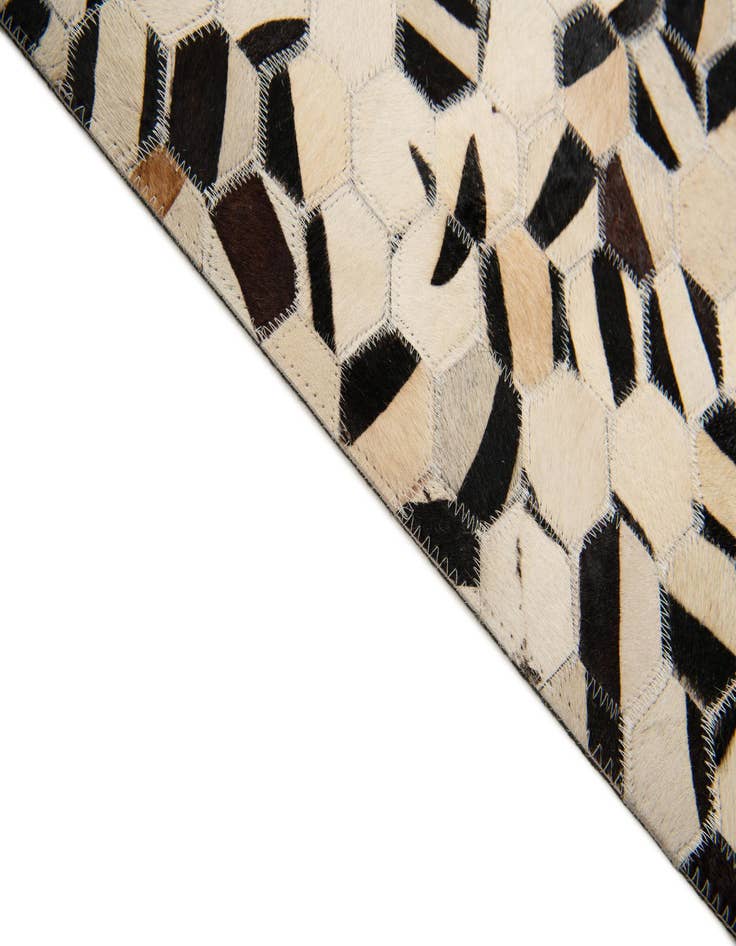 Detail image of  7' 11 x 9' 10 Cowhide Stocks Rug