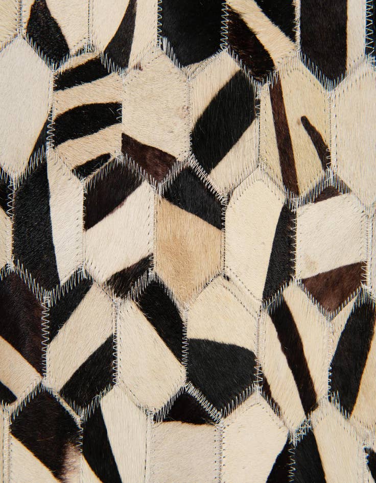 Detail image of  7' 11 x 9' 10 Cowhide Stocks Rug