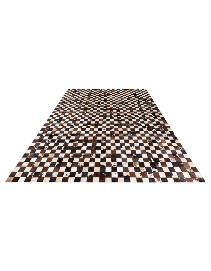 Detail image of  7' 11 x 9' 9 Cowhide Stocks Rug
