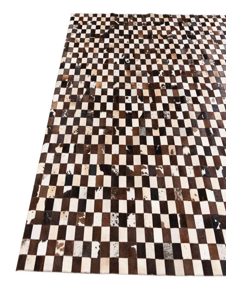 Detail image of  7' 11 x 9' 9 Cowhide Stocks Rug