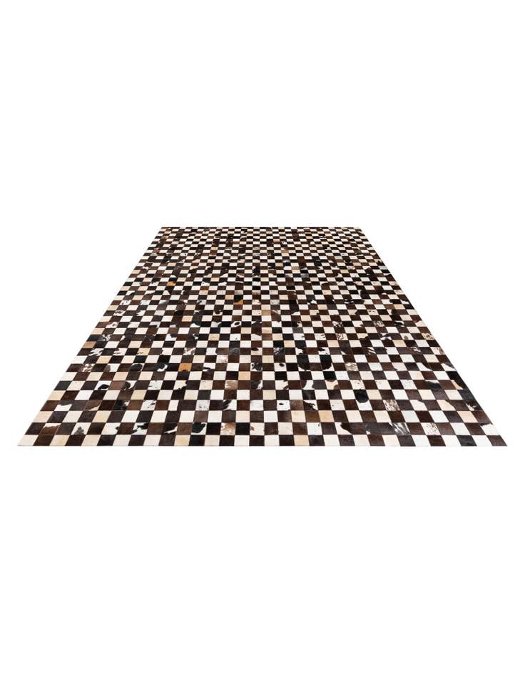 Detail image of  8' x 9' 10 Cowhide Stocks Rug