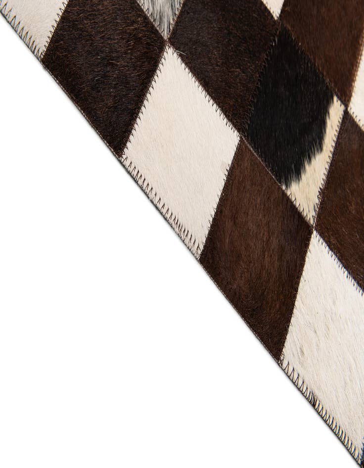 Detail image of  8' x 9' 10 Cowhide Stocks Rug
